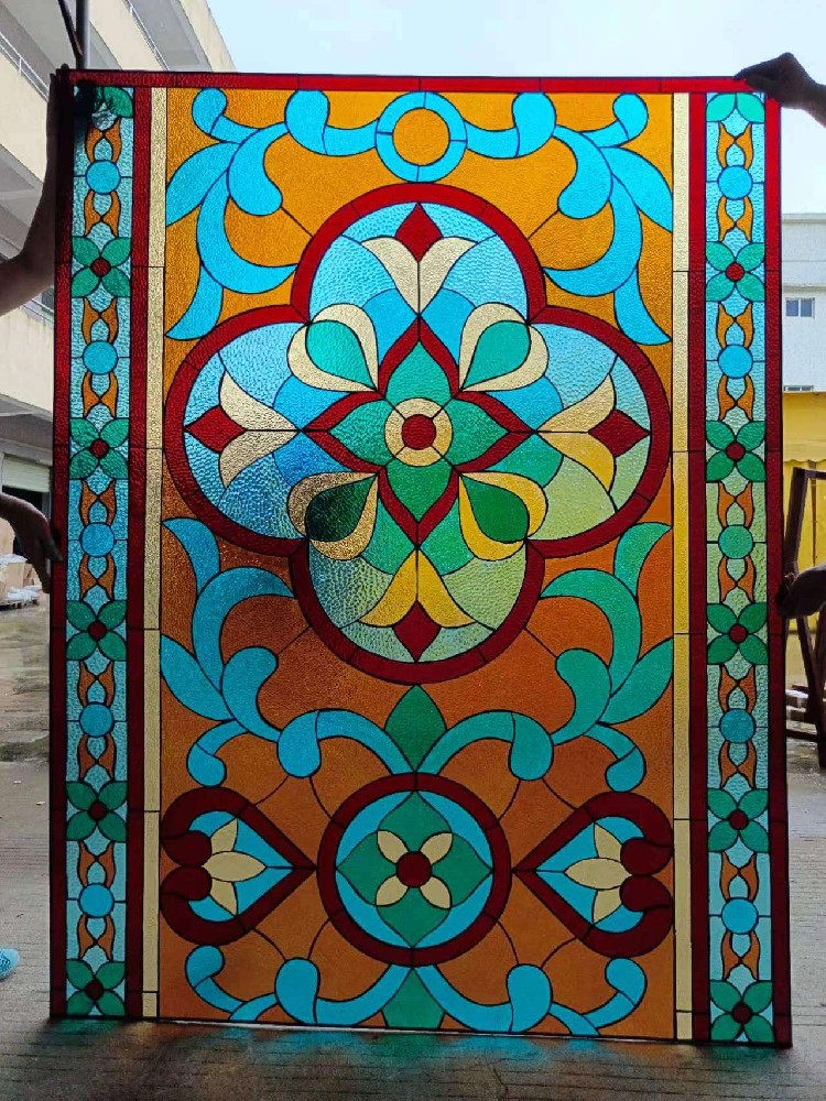 彩色玻璃屏风